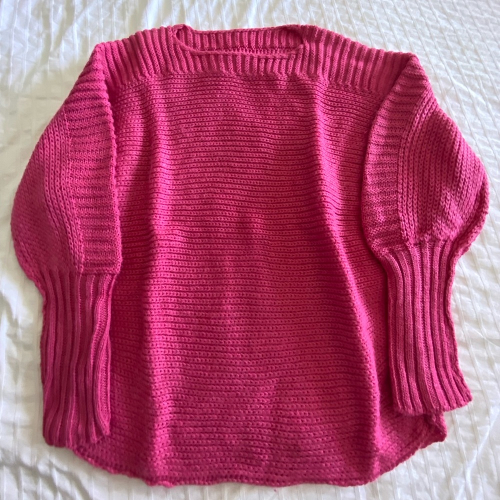 balloon arm sleeves sweater